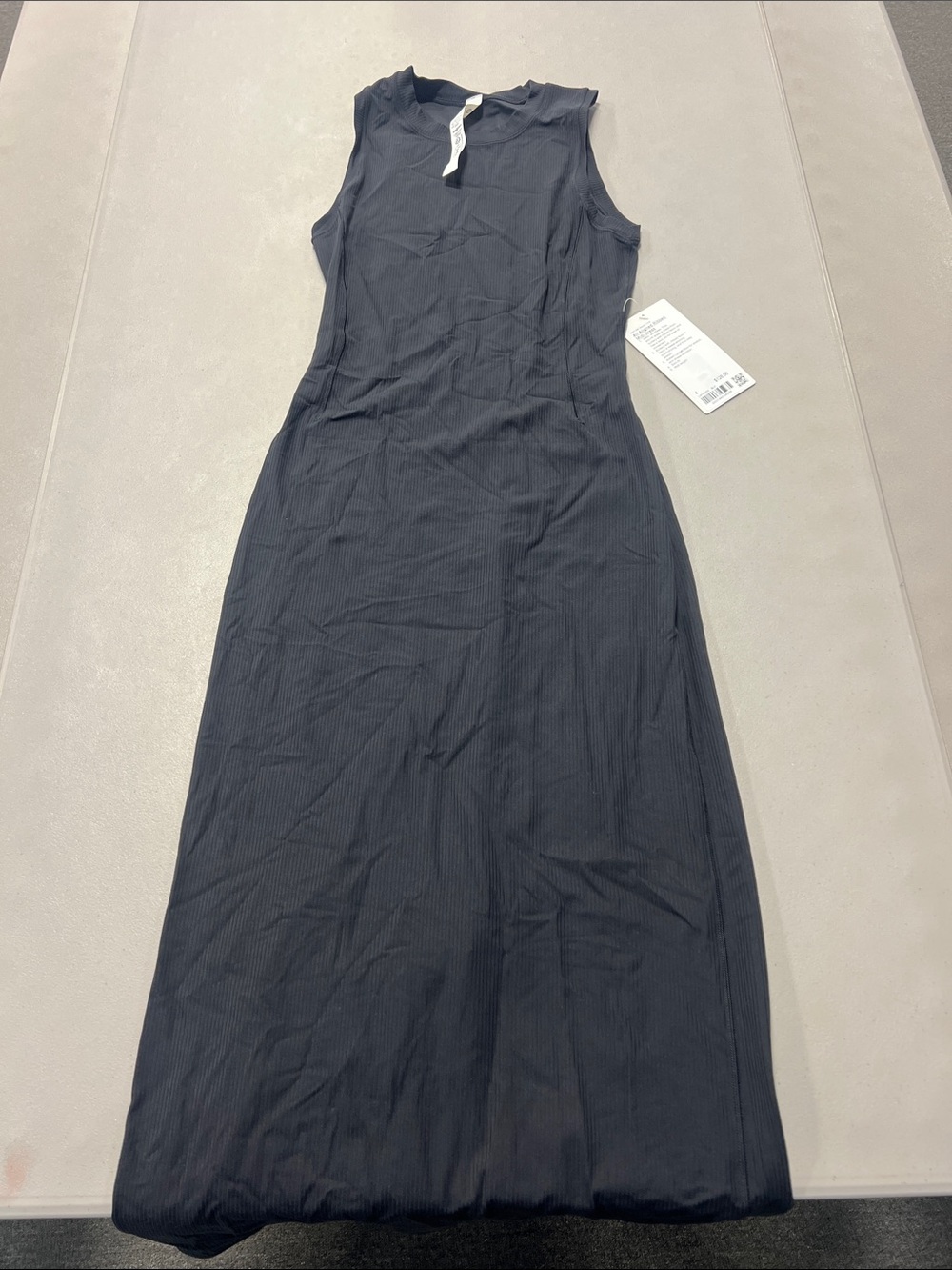 lululemon athletica Black Sleeveless Ribbed Maxi Dress